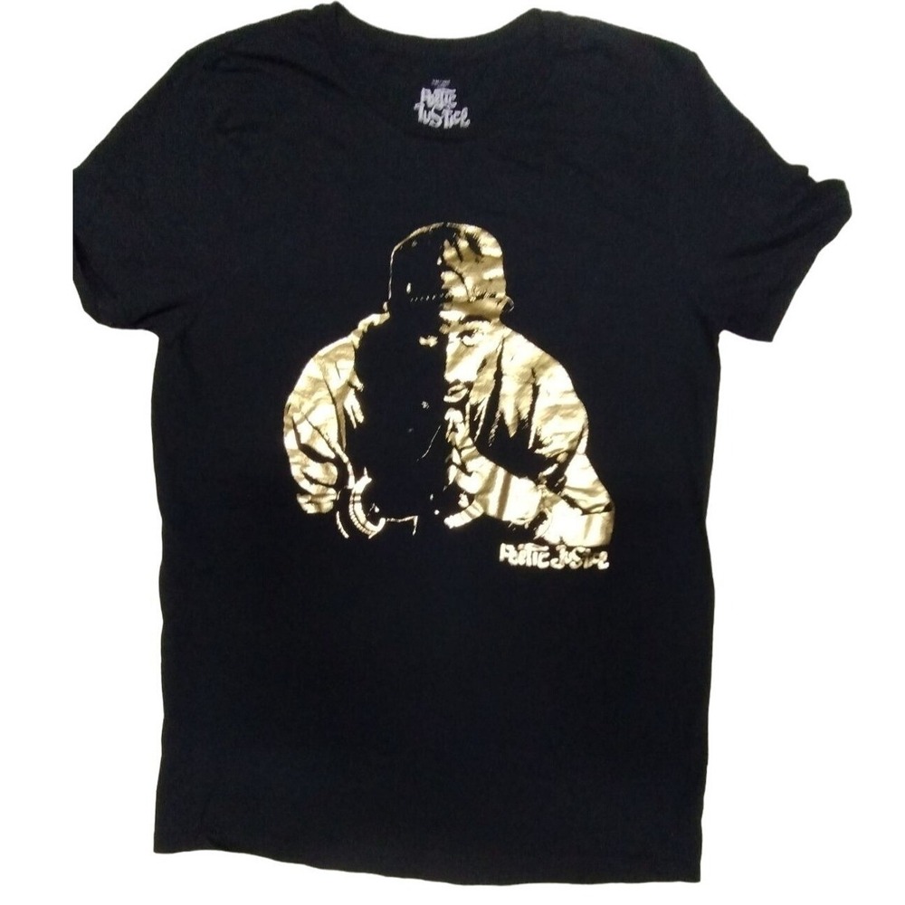 Poetic Justice Tupac T-Shirt Graphic Print Hip Hop Movie Tee Size‎ M